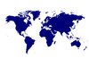 No Frills World Map