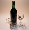 Wine and glasses