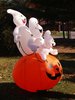 3 ghosts on a pumpkin