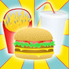Burger, drink and fries
