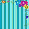 Striped Flower Frame