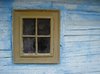 Window in wooden house