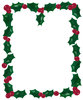 Holly border - illustration on