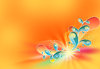 Abstract Swirls and Flowers