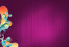 flowers & swirls blank canvas