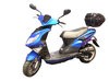Blue scooter