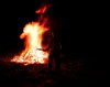 Fire burning