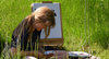 Girl painting