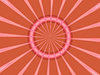 pink radiating rings