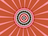 pink radiating rings