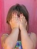 hiding face