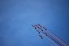 Acrobatic jet airplanes