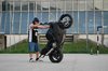 Biker stunt