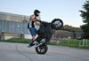 Biker stunt