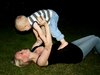 Mum and child play