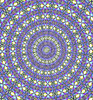 coloured crystal circles