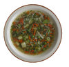 A plate of soup