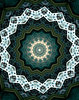 radiating green light & dark