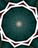 radiating green light & dark