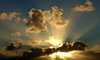 sun rays & storm clouds