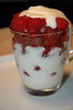 Raspberries dessert