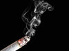 smoking and moving cigarette