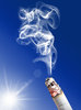 smoking and moving cigarette
