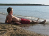 man on beach