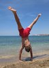 beach gymnastics