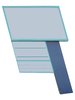  Left-angled multi-panel sign