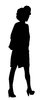A model silhouette