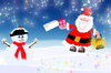 Santa and Snowy