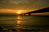Bridge in sunset - HDR