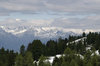 Distant white mountains