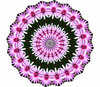 flower circle pink