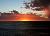 storm clouds at sunset