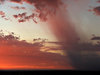 storm clouds at sunset