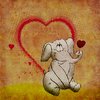 Elephant in love