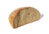 halved bread