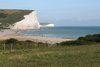 Meadow, cliffs and beach
