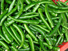 hot green chillies