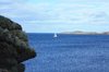 A yacht off the Scottish Highl