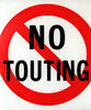 no touting