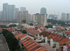 rows of rooftops
