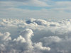 between the clouds