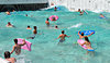 fun in the wave pool