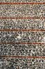 Flint and brick wall