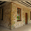 historic building's shaded ver