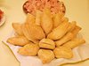bread roll and ham buffet
