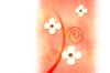 Orange flowery background